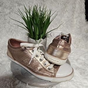 Coach Rose Gold Sneakers